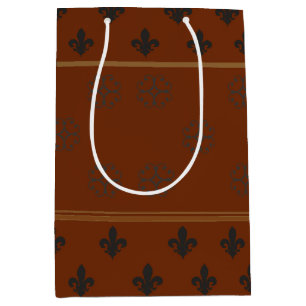 Sac Cadeau Moyen Sac-cadeau moyen à barre orange
