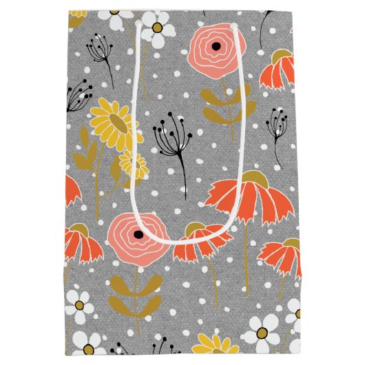 Sac Cadeau Moyen Sac-cadeau orange et jaune (Dos)