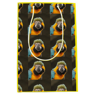 Sac Cadeau Moyen Sac-cadeau personnalisé aux oiseaux tropicaux