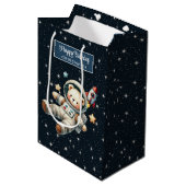 Sac Cadeau Moyen Sac-cadeau personnalisé avec conception astronaute (Devant Angle)