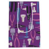 Sac Cadeau Moyen Sac-cadeau pour femme électricienne moyenne (Dos)