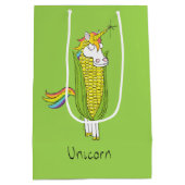 Sac Cadeau Moyen Sac-cadeau Unicorn Funny Corn (Dos)