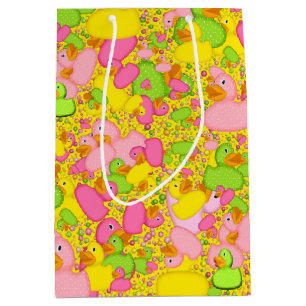 Sac Cadeau Moyen Sac-canards-n-points-type 2-Jaune-GIFT M