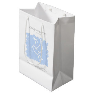 Sac Cadeau Moyen Sacoche cadeau de confirmation - bleu