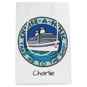 Sac Cadeau Moyen Sacoche-cadeau de croisière-A-Holic (Devant)