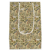 Sac Cadeau Moyen Sacoche cadeau mille fleurs parchemin animaux médi (Dos)