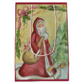 Sac Cadeau Moyen Sacoche cadeau Père Noël (Dos)