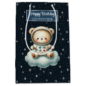 Sac Cadeau Moyen Sacoche cadeau pour l'explorateur de l'espace mign (Devant)