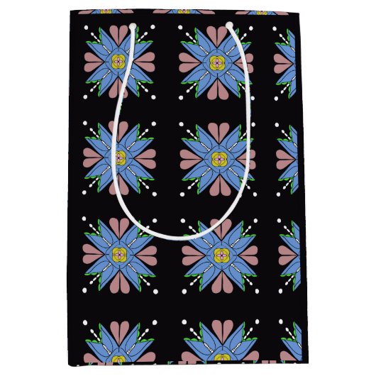 Sac Cadeau Moyen Sacola de Presente Estrela azul (Devant)