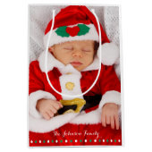 Sac Cadeau Moyen Sacs-cadeaux de Noël personnalisés moyen (Devant)