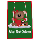 Sac Cadeau Moyen Sacs-cadeaux de Noël pour bébé (Devant)