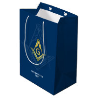 Sacs-cadeaux maçonniques | Marine Blue Gold Freema