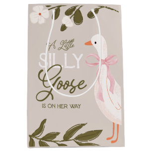 Sac Cadeau Moyen Sacs-cadeaux pour fille Baby shower de soie rose o