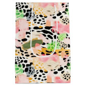 Sac Cadeau Moyen Safari Animaux Fourrures imprimés Motif coloré (Dos)