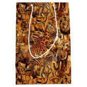 Sac Cadeau Moyen Safari de collection d'animaux sauvages ID1149 (Devant)