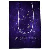 Sac Cadeau Moyen Sagittaire pourpre zodiaque | Horoscope astrologiq (Dos)