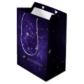 Sac Cadeau Moyen Sagittaire pourpre zodiaque | Horoscope astrologiq (Dos Angle)