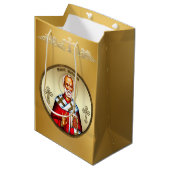 Sac Cadeau Moyen Saint Nicolas (Devant Angle)