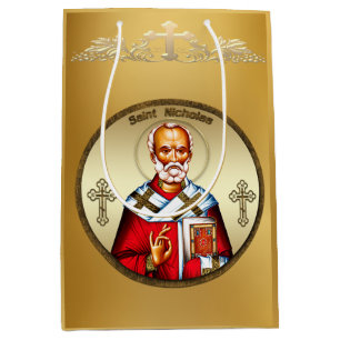 Sac Cadeau Moyen Saint Nicolas