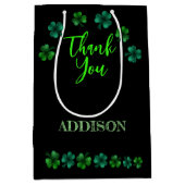 Sac Cadeau Moyen Saint Patrick Day Anniversaire Faisons shamrock (Devant)