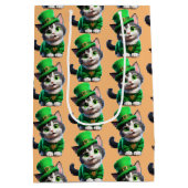 Sac Cadeau Moyen Saint Patrick's Day Kitten (Dos)