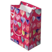 Sac Cadeau Moyen Saint Valentin (Devant Angle)