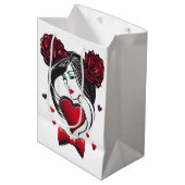 Sac Cadeau Moyen Saint Valentin (Devant Angle)