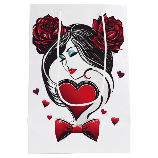 Sac Cadeau Moyen Saint Valentin (Dos)