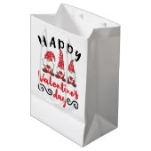 Sac Cadeau Moyen Saint Valentin Gnome Swedish Tomte (Devant Angle)