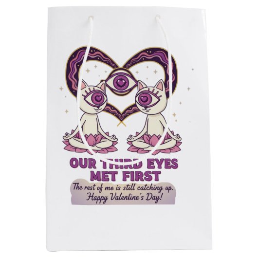 Sac Cadeau Moyen Saint-Valentin spirituel (Devant)