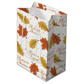 Sac Cadeau Moyen Saison d'automne (Devant Angle)