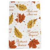 Sac Cadeau Moyen Saison d'automne (Dos)