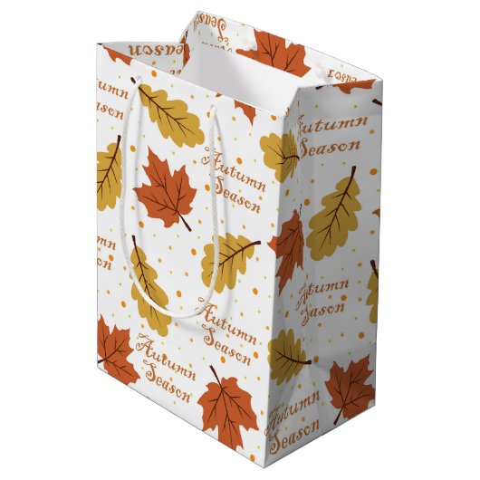 Sac Cadeau Moyen Saison d'automne (Dos Angle)