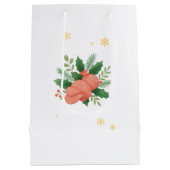 Sac Cadeau Moyen Salami de Noël (Dos)