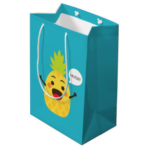 Sac Cadeau Moyen Salut les amis ! Illustration de l'ananas