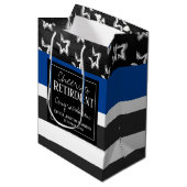 Sac Cadeau Moyen Salutations à l'officier de police de retraite (Devant Angle)