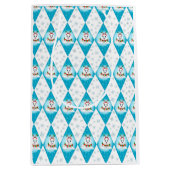 Sac Cadeau Moyen Samoyed Winter Holiday Diamond Motif (Devant)