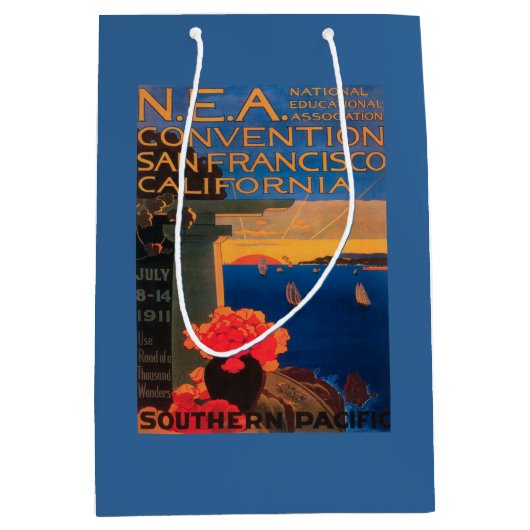 Sac Cadeau Moyen San Francisco, convention de CaliforniaN.E.A. (Devant)
