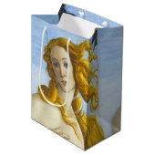 Sac Cadeau Moyen Sandro Botticelli - Naissance de Vénus Gros plan (Devant Angle)