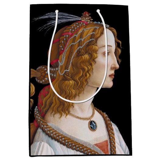 Sac Cadeau Moyen Sandro Botticelli - Portrait de Simonetta Vespucci (Devant)