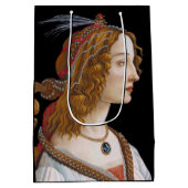 Sac Cadeau Moyen Sandro Botticelli - Portrait de Simonetta Vespucci (Dos)