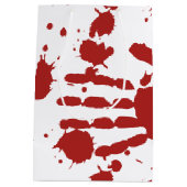 Sac Cadeau Moyen Sang Soigné À La Main Imprimer Halloween Trick Ou (Dos)