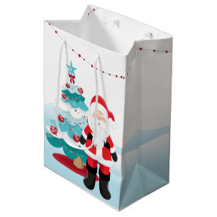 Sac Cadeau Moyen Santa Claus