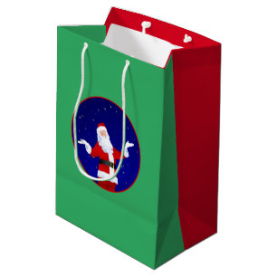 Sac Cadeau Moyen Santa Claus