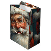 Sac Cadeau Moyen Santa Claus Christmas (Dos Angle)