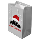 Sac Cadeau Moyen Santa Hat et Bottes (Dos Angle)