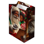 Sac Cadeau Moyen Santa List (Dos Angle)