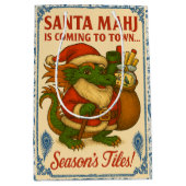 Sac Cadeau Moyen Santa Mahj Gift Bag (Devant)