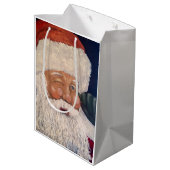 Sac Cadeau Moyen Santa Winking (Dos Angle)