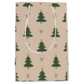 Sac Cadeau Moyen Sapin de Noël (Devant)